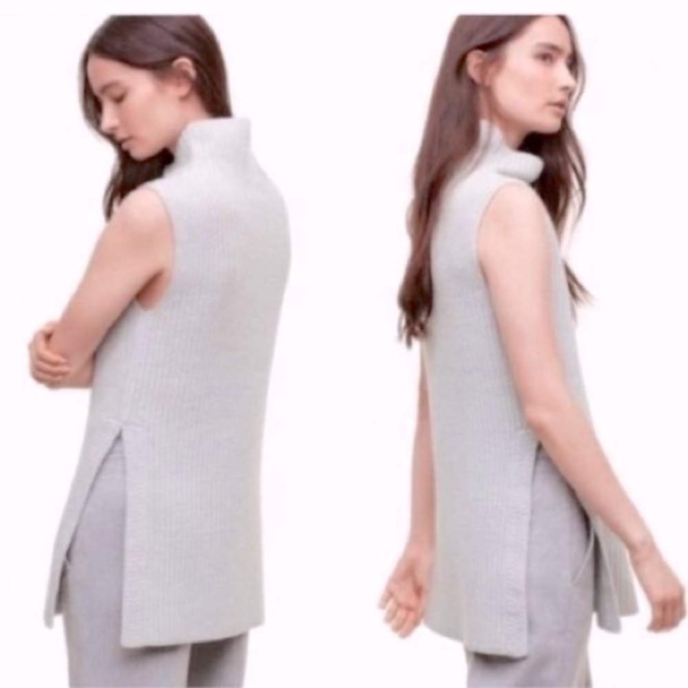 Aritzia Sleeveless Turtleneck Sweater
